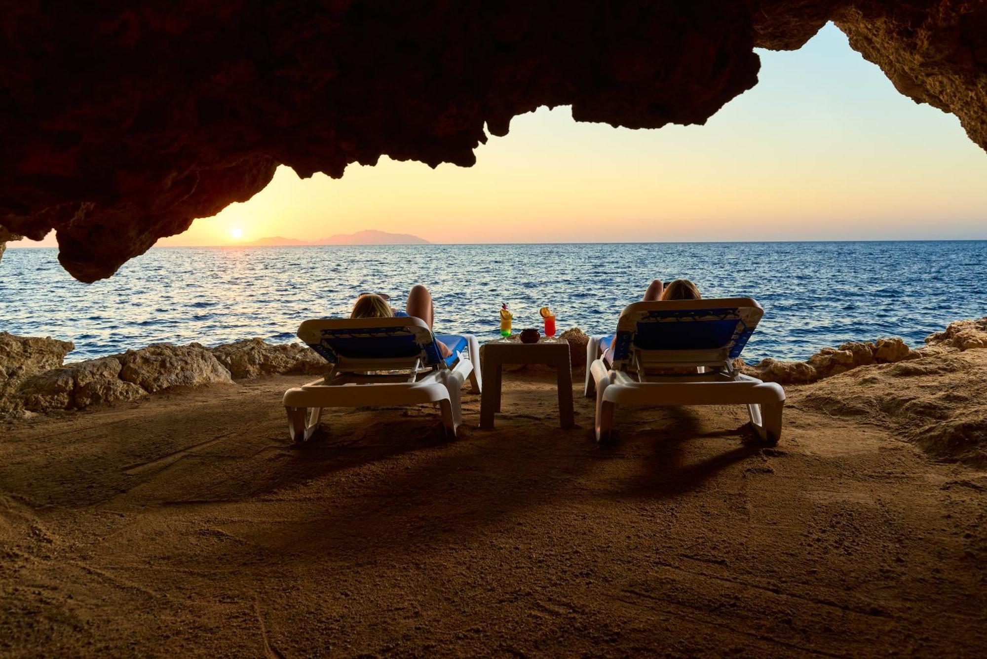 منتجع دريمز بيتش شرم الشيخ المظهر الخارجي الصورة Sunset at the beach